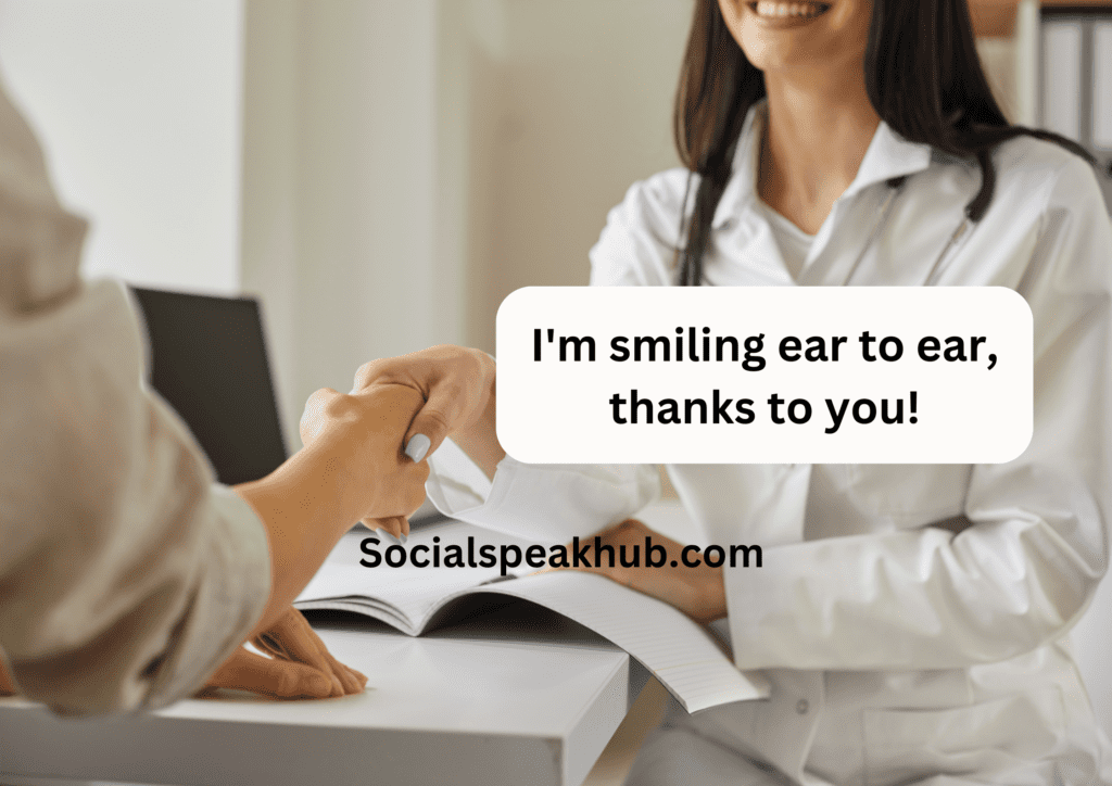 I'm smiling ear to ear, thanks to you!