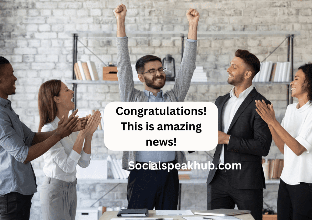 Congratulations! This is amazing news!